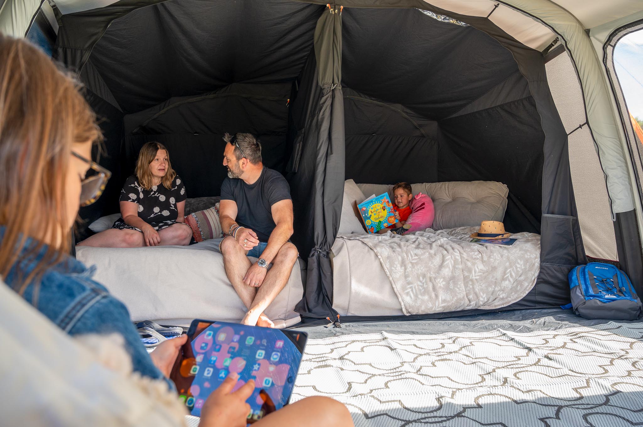 inside the new opus smart tent